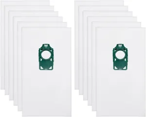 12 Pack RLH-6 Vacuum Bags Replacement for Riccar SupraLite R10S R10P R10CV R10D R10O R10SAND, HEPA Bags for Simplicity Freedom R10S R10D S10P S10SAND Upright Vacuum Cleaner, Replace Part # RLH-6 SLH-6