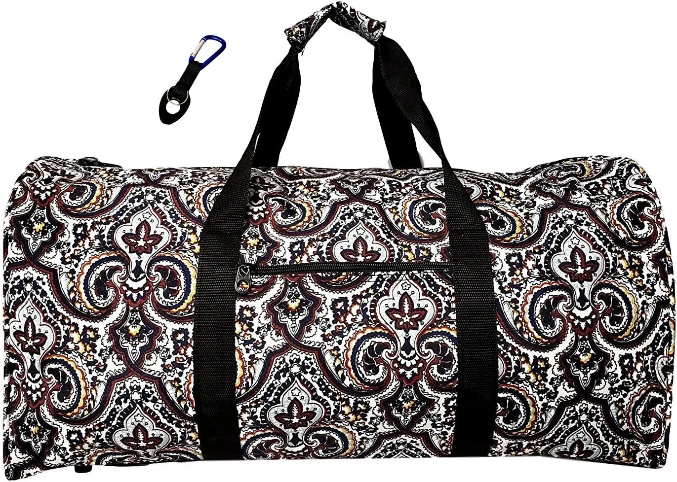 21 in Print Duffle, Overnight, Carry on Bag with Outside Pocket and Shoulder Strap (Blank - New Orleans)