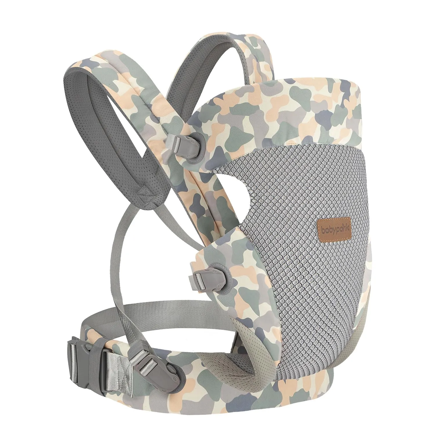 3-in-1 Baby Carrier Newborn to Toddler - Ergonomic(7.5-45lbs),Cozy Baby Carrier，Enhanced Lumbar Support，Easily AdjustableLightweight & Breathable Child Carrier(Camouflage)