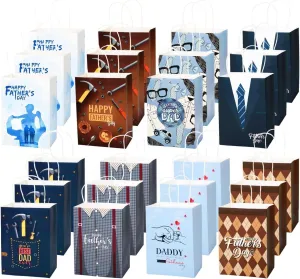 48 Pieces Happy Father's Day Gift Bags
