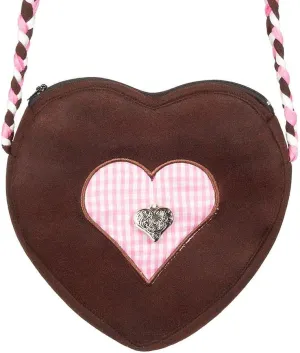 54288 Shoulder Bag Folk Festival, Size 23 x 23 cm, with Zip and Shoulder Strap, Bag, Bavarian Costume, Dirndl, Costume, Carnival, Theme Party