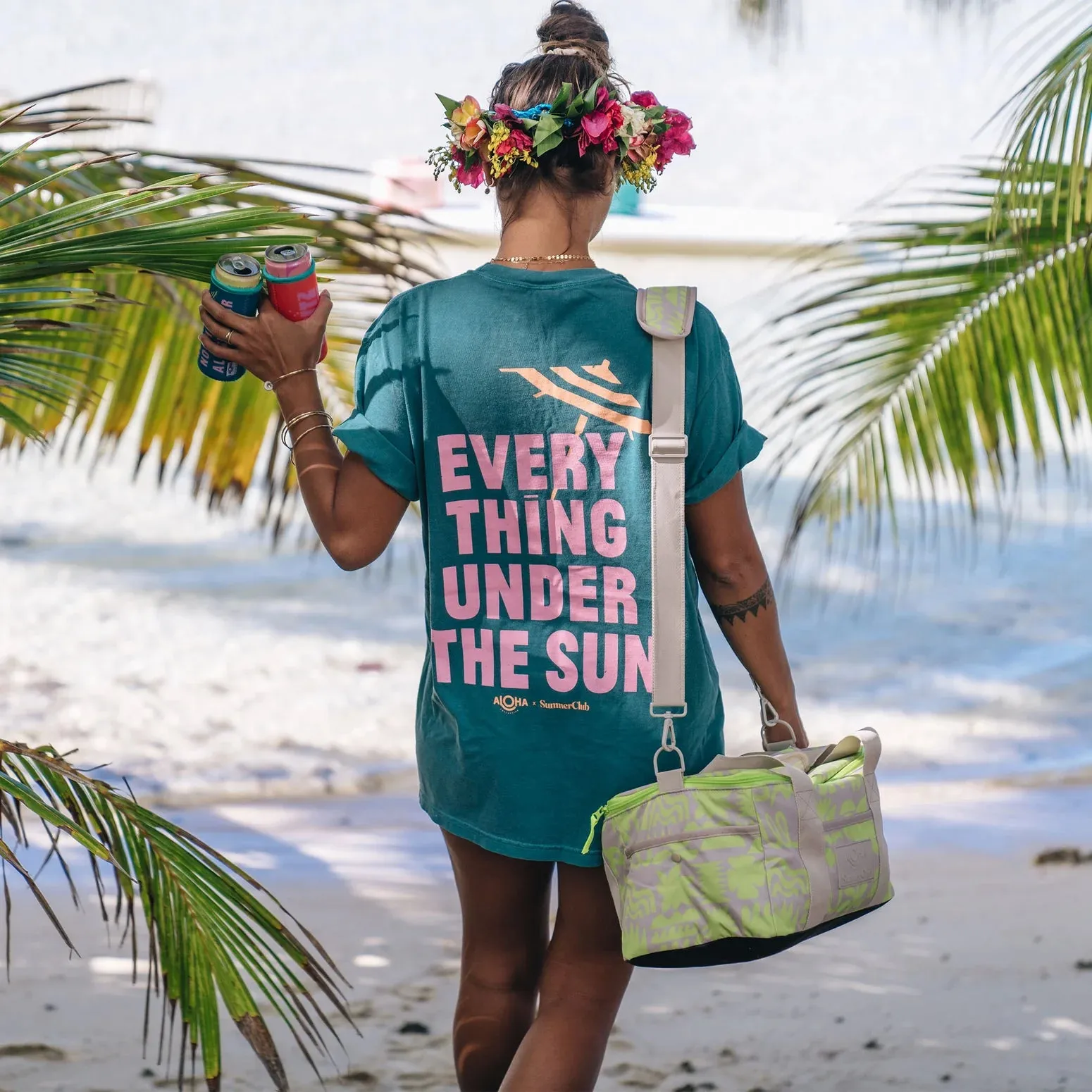 Aloha Collection Summer Club Packable Cooler