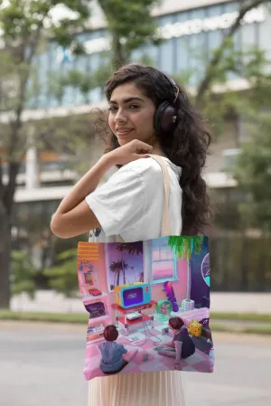 Amaïg All-Over Print Tote Bag