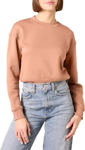 Amazon Essentials Women's Cropped Drop Shoulder Sweatshirt (Available in Plus Size)