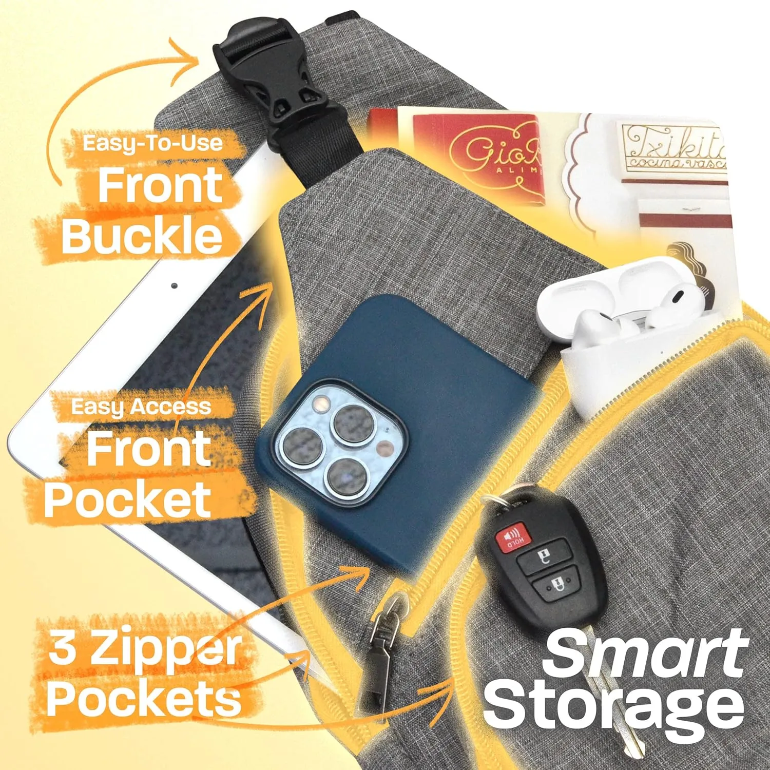 Anti-Theft Daypack Crossbody Sling Backpack, USB Charging Connector Port, Lightweight Day Pack for Travel, Hiking, Everyday, Regular, Rose