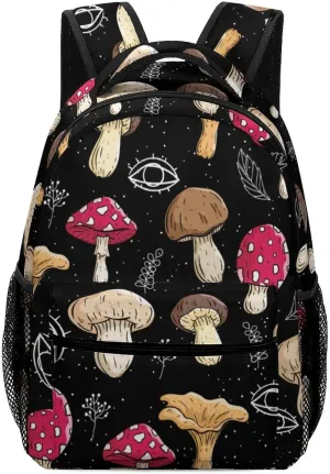 Aparajita Retro Mushrooms School Backpack Gifts Fashion Travel Laptop Backpack for Men Women Teenagers Children