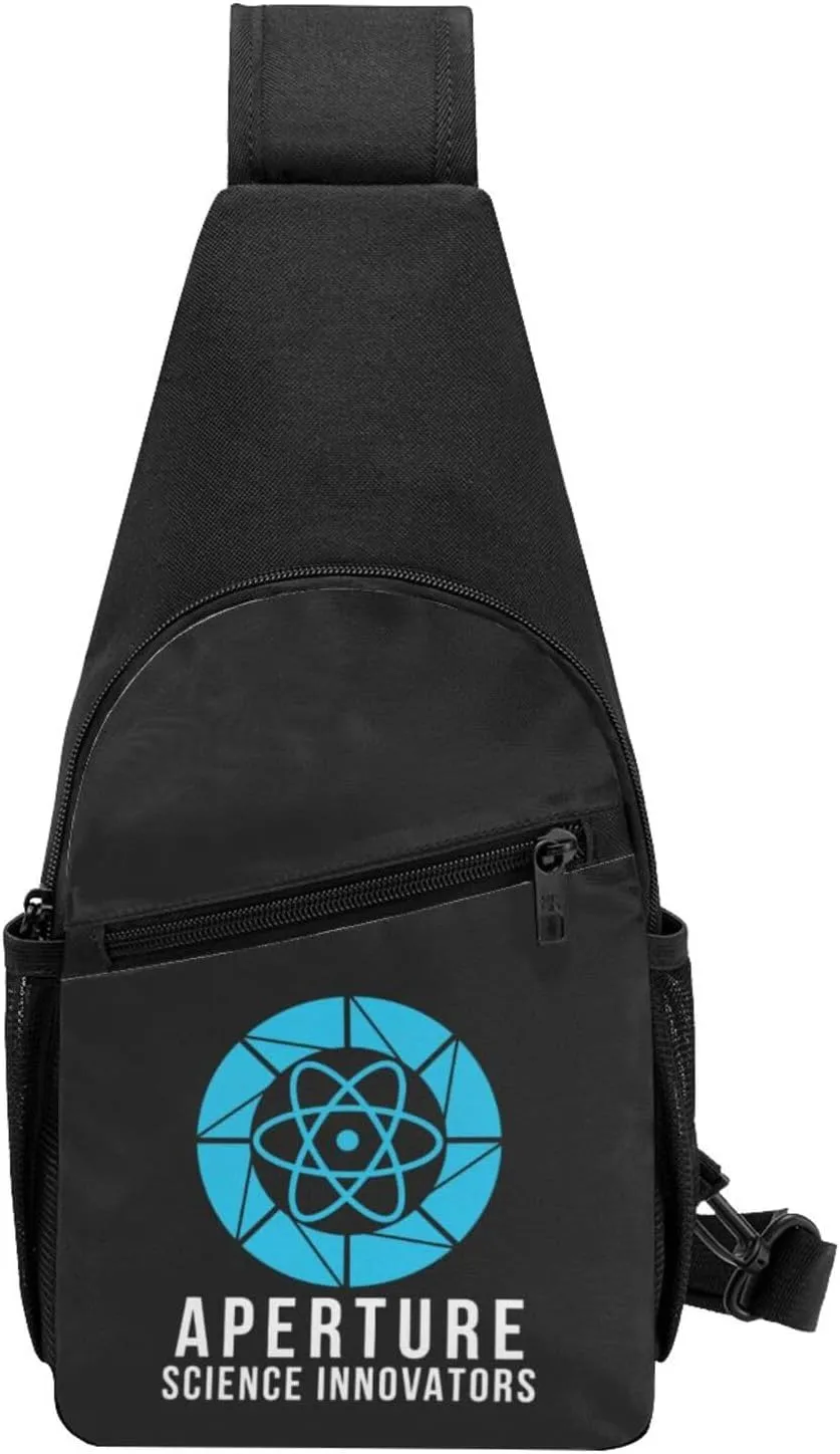Aperture Science Sling Bag Crossbody Backpack Shoulder Casual Daypack Bags for Men Women