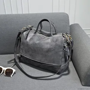 Arrive Women Shoulder Bag Nubuck Leather Vintage Messenger Bag Motorcycle Crossbody Bags Women Bag