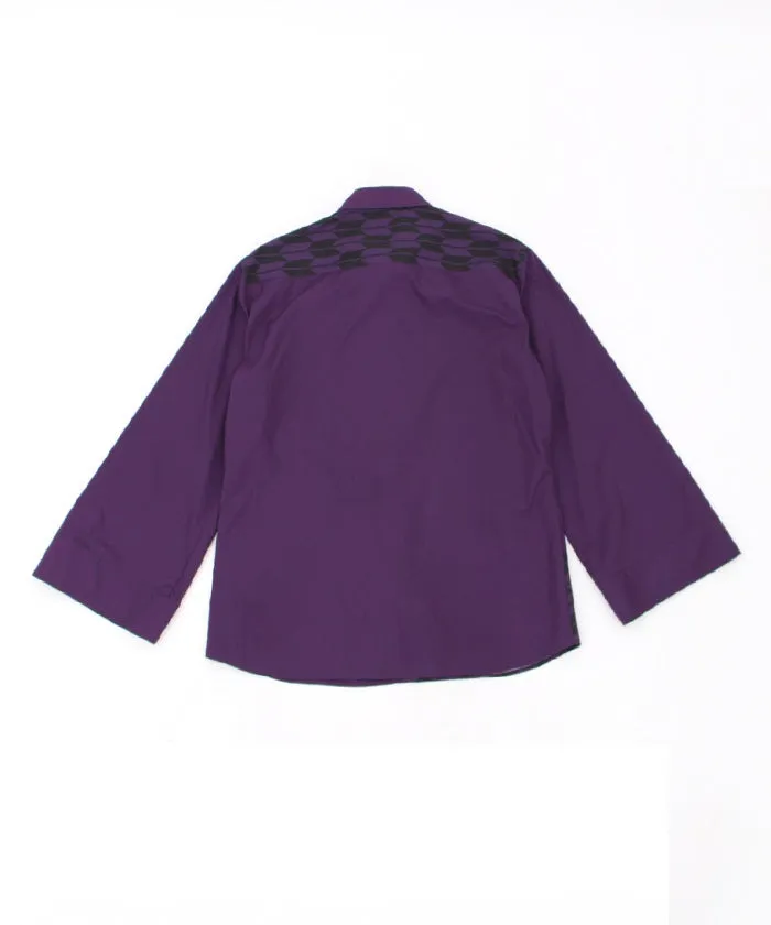 Arrow Feather Pattern & Bellflower Embroidery Shirt