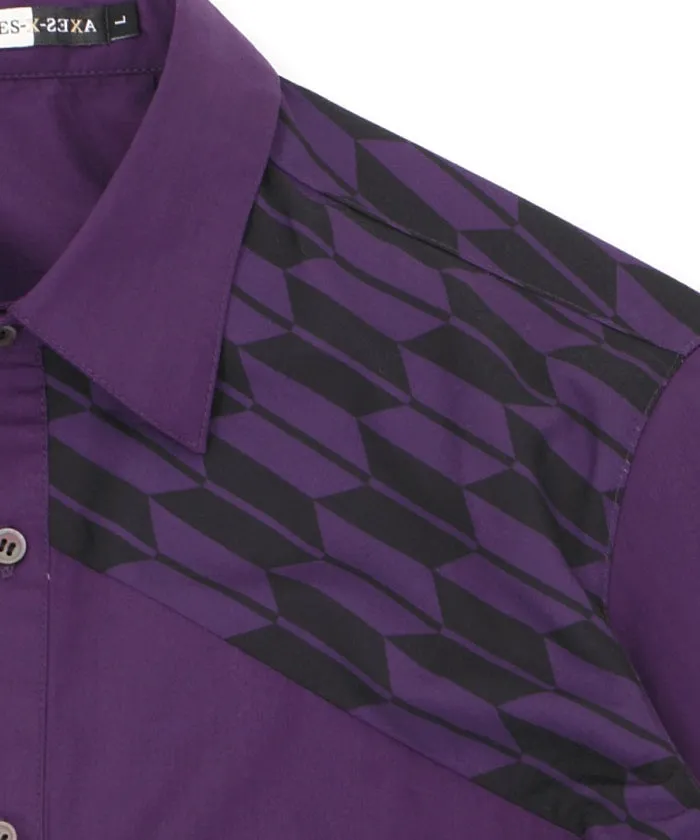 Arrow Feather Pattern & Bellflower Embroidery Shirt