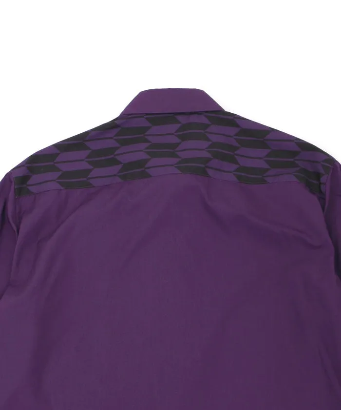 Arrow Feather Pattern & Bellflower Embroidery Shirt