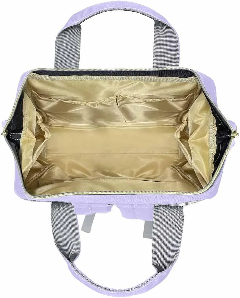 Artsadd Personalized Diaper Bag Backpack with Name Custom Princess Backpack Travel Outdoor Mommy Bag Customized Gift for Women Men Nursing Bags Gift for New Mom Dad Mother's Father's Day Gift