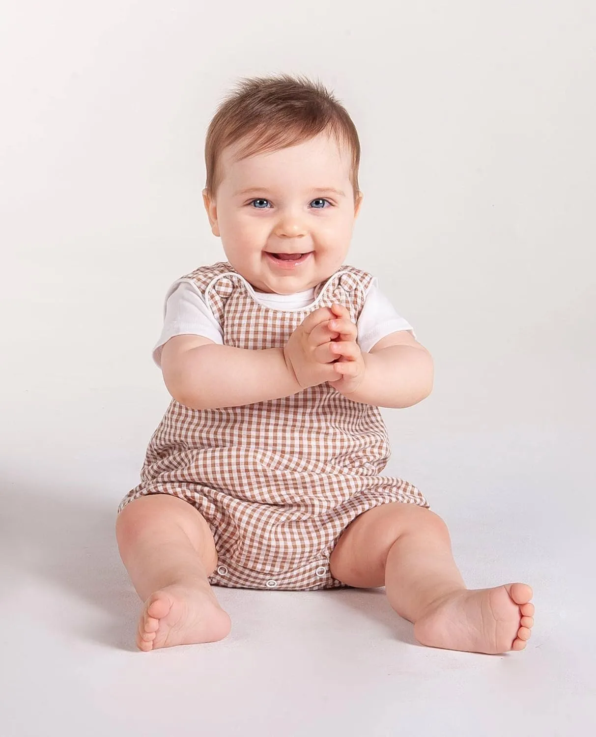 Baby & Toddler Boys and Girls Seersucker or Gingham One-Piece Bubble Romper