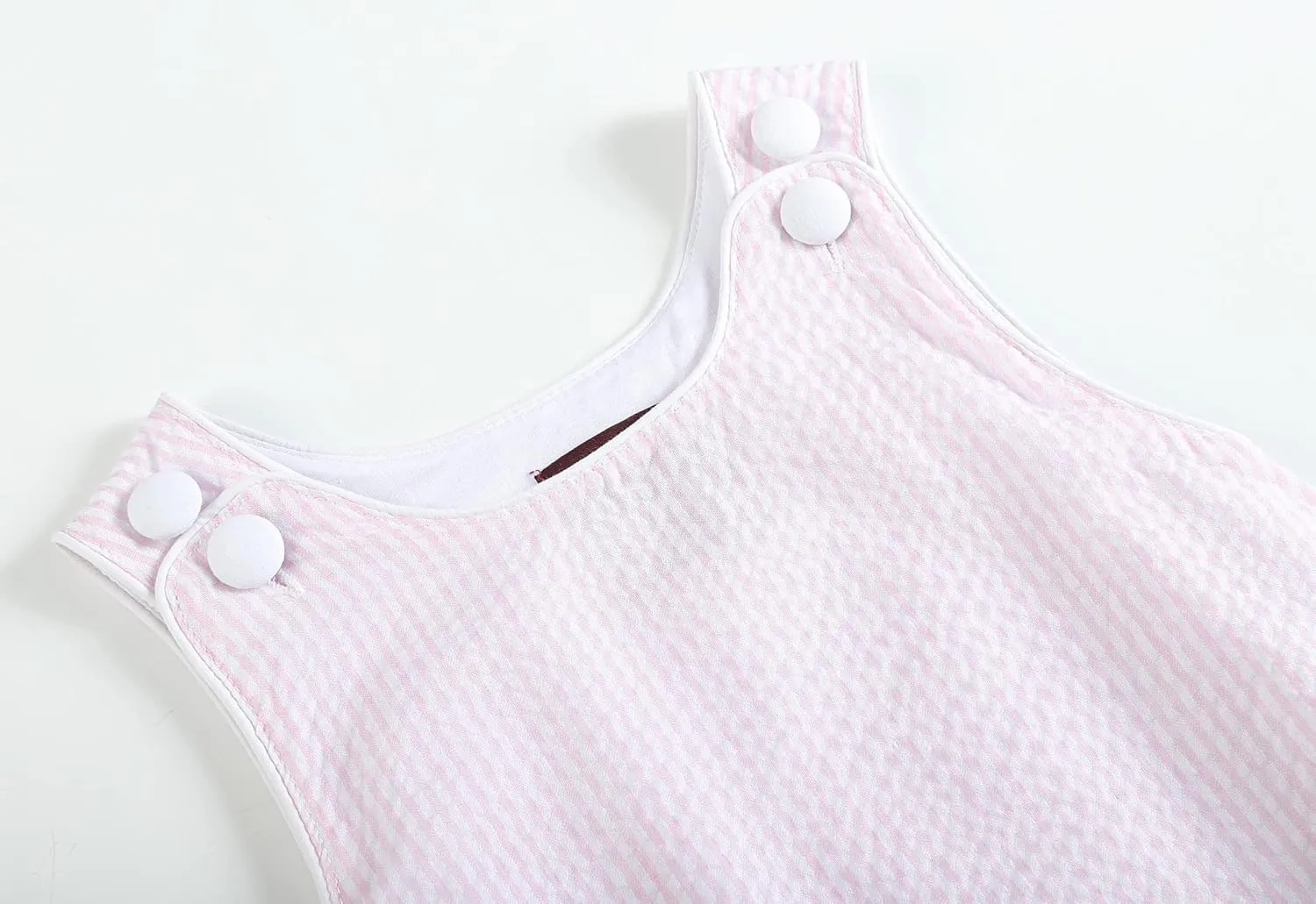 Baby & Toddler Boys and Girls Seersucker or Gingham One-Piece Bubble Romper