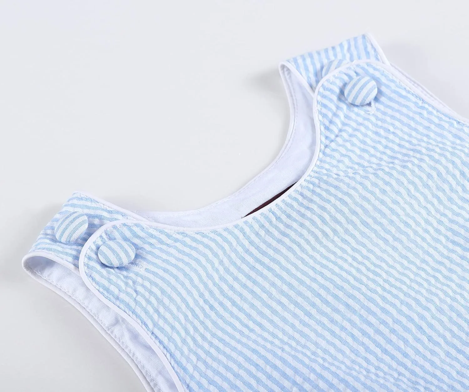 Baby & Toddler Boys and Girls Seersucker or Gingham One-Piece Bubble Romper