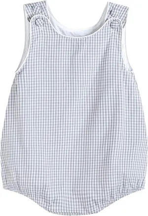 Baby & Toddler Boys and Girls Seersucker or Gingham One-Piece Bubble Romper