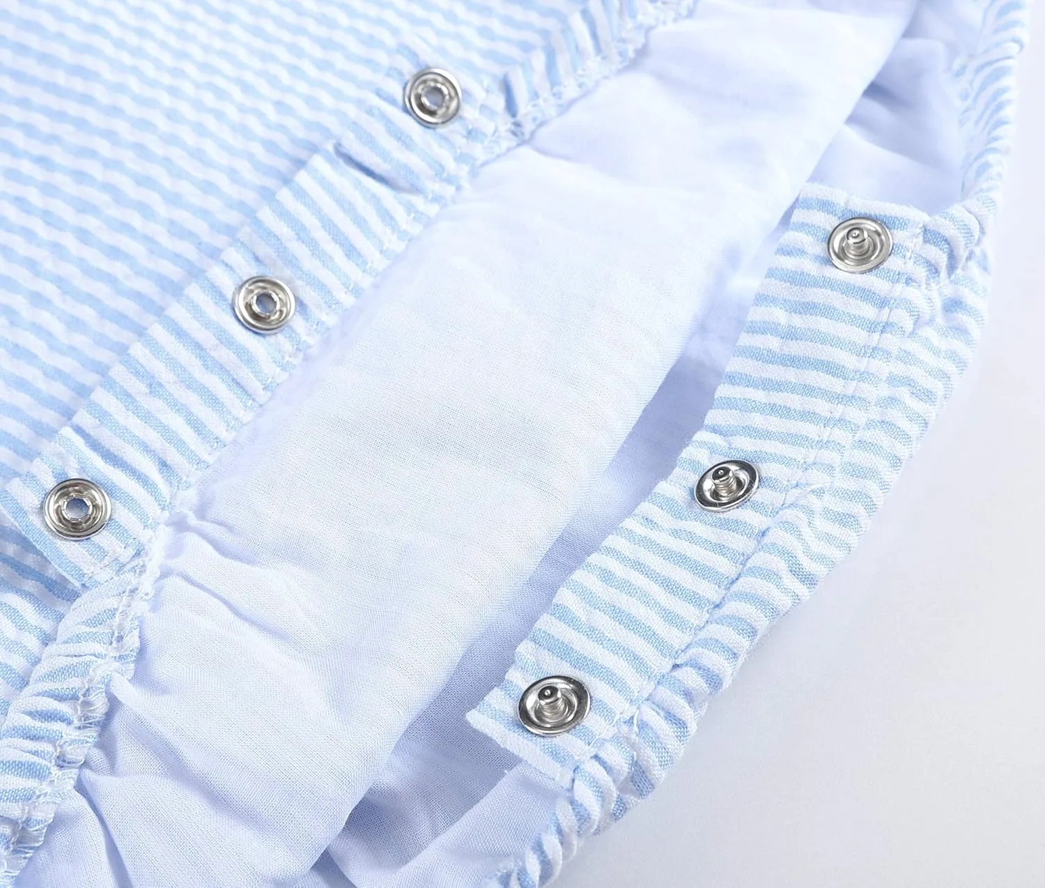 Baby & Toddler Boys and Girls Seersucker or Gingham One-Piece Bubble Romper