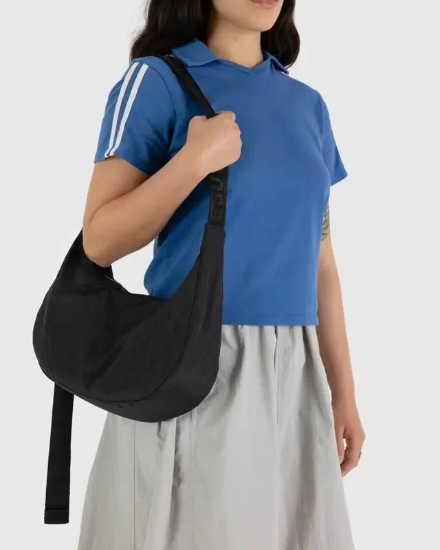 Baggu Medium Nylon Crescent Bag 47" - Black