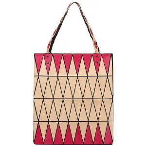 bags casual versatile new folding rhombus geometric rhombus trend portable fashion simple shoulder bag