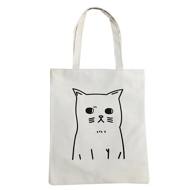 bags for women 2019 Women Canvas Handbag Printed Shoulder bag Capacity Beach Tote Shopping Handbags bolsa feminina