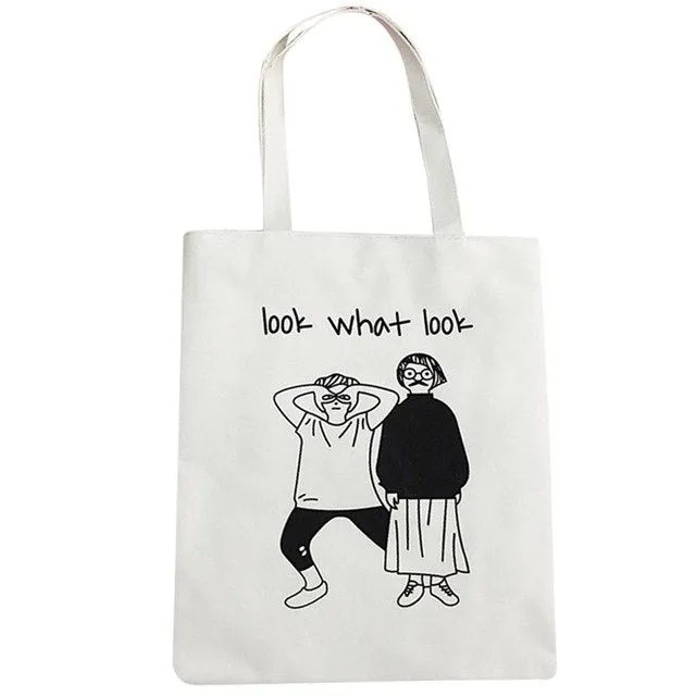 bags for women 2019 Women Canvas Handbag Printed Shoulder bag Capacity Beach Tote Shopping Handbags bolsa feminina