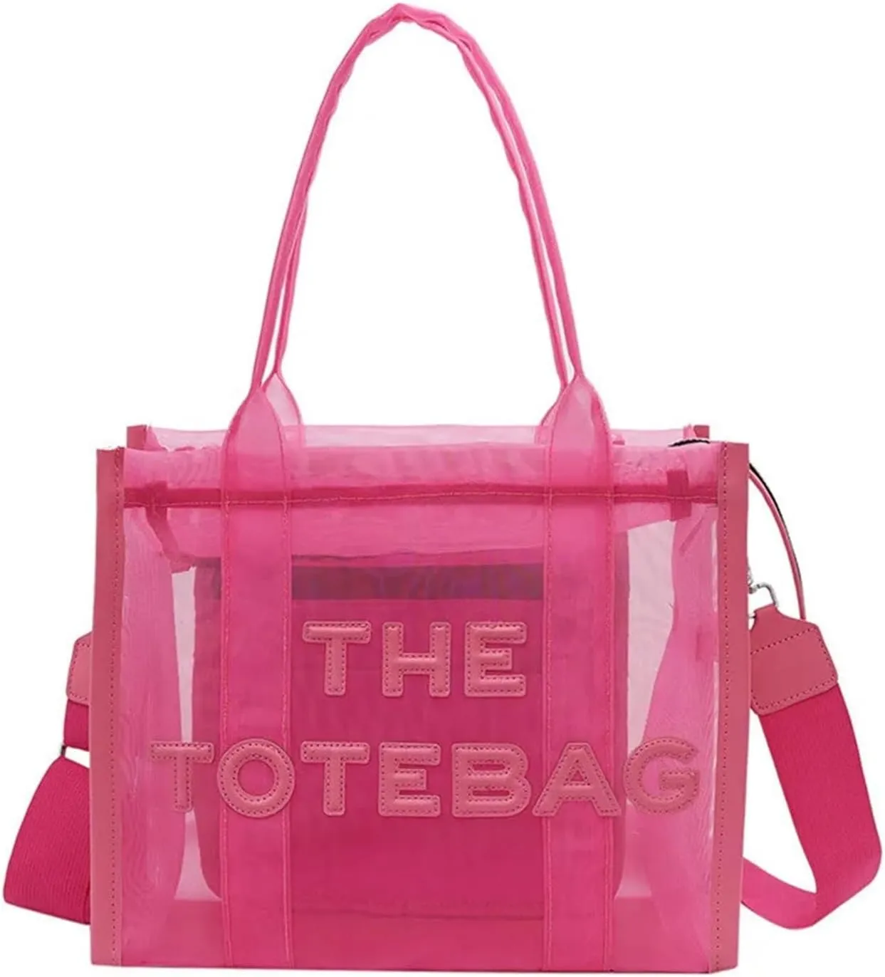 bags SwiftBuy The Tote Bag For Women Designer Bag Clear Handbags Shopping Pink Transparent Shoulder Messenger Beach Hand Bags