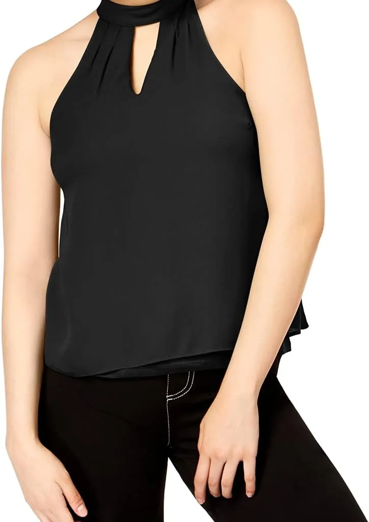 bar III $40 Womens New 1498 Black Sleeveless Halter Top XS B B