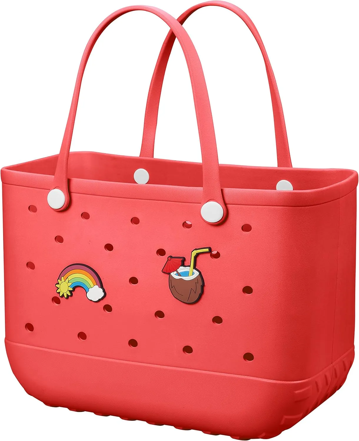 Beach Bag Rubber Tote Bag Waterproof Travel Bags for Women Washable Tote Bag Handbag for Sports Beach Market Pool