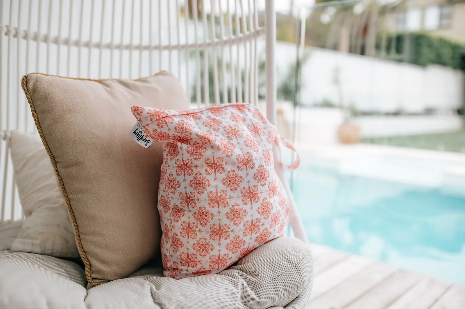 BEACH BAG Seedling Baby Wet Bag - Peaches & Cream