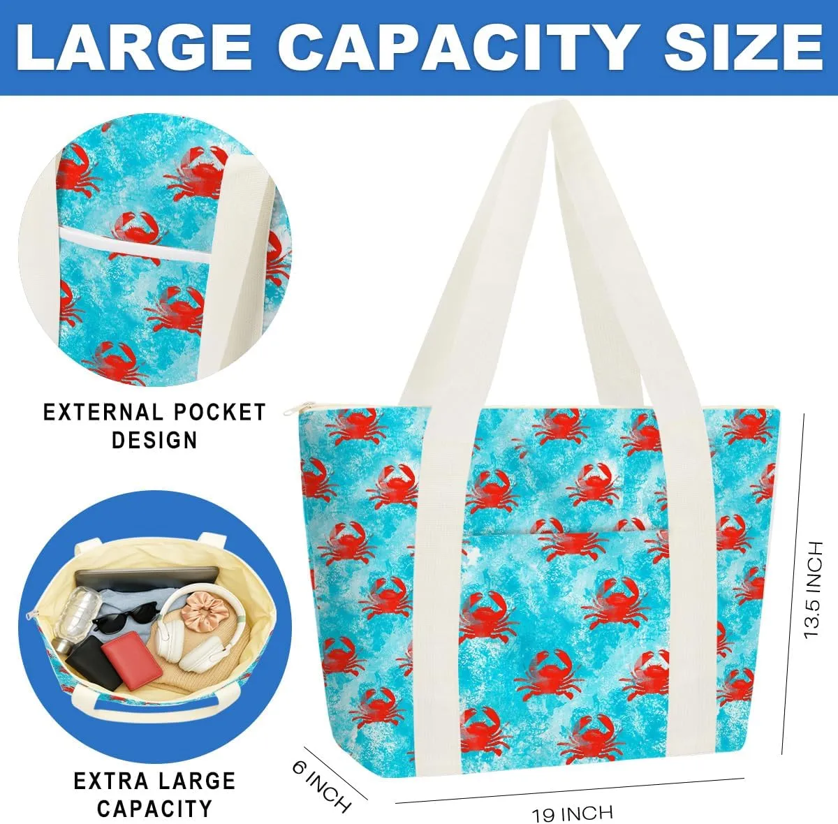 Beach Bags Wet Bag for Swimsuit Tote Bag for Friends Travel Gifts, Aloha Bags Waterproof Vacation Essential