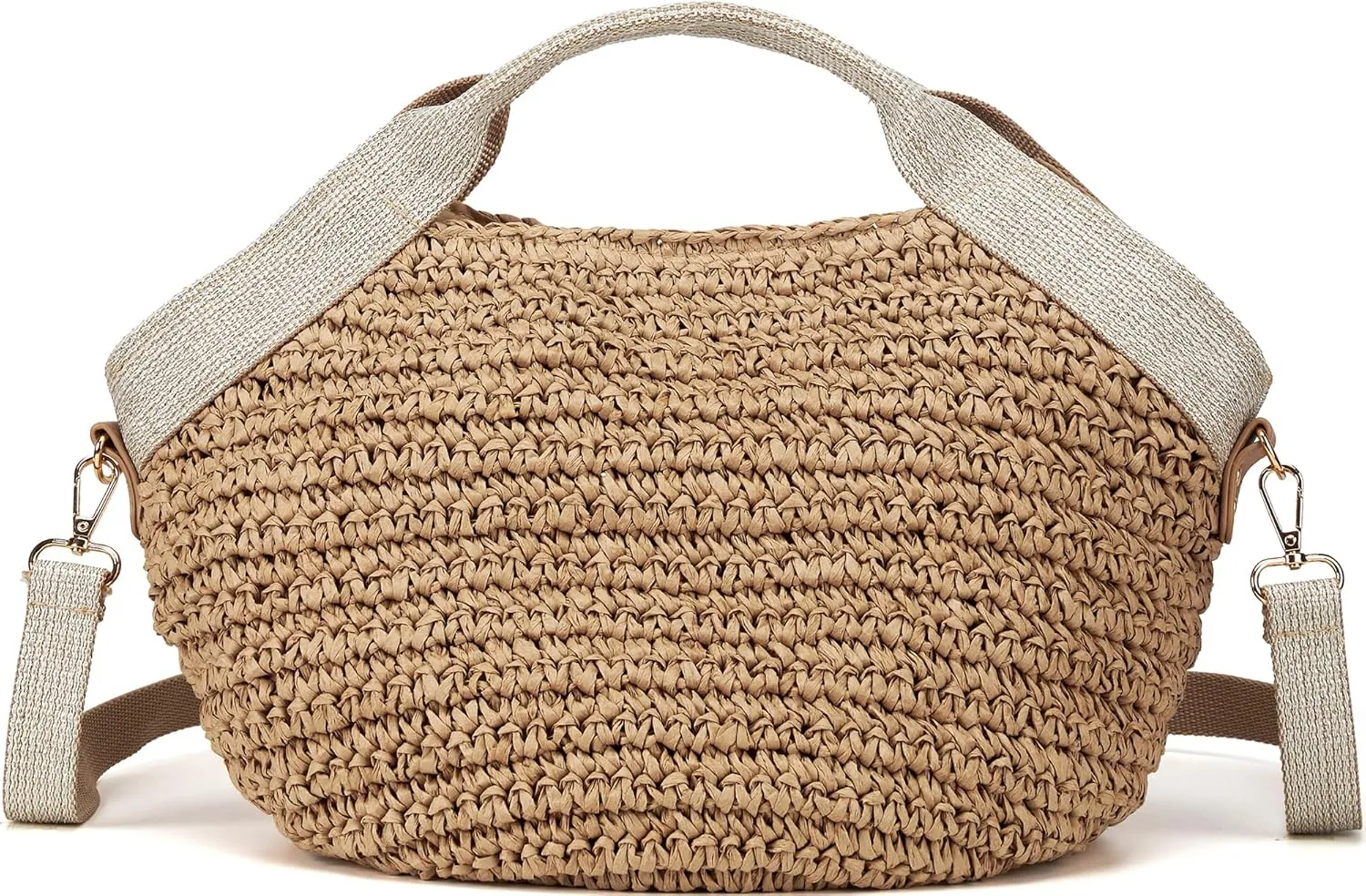 Beach Straw Purse For Women Crossbody Bag Cute Handbags Lightweight Shoulder Bag For Summer Vacation Holiday