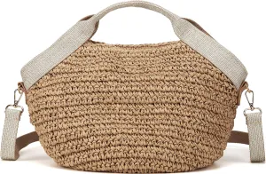 Beach Straw Purse For Women Crossbody Bag Cute Handbags Lightweight Shoulder Bag For Summer Vacation Holiday