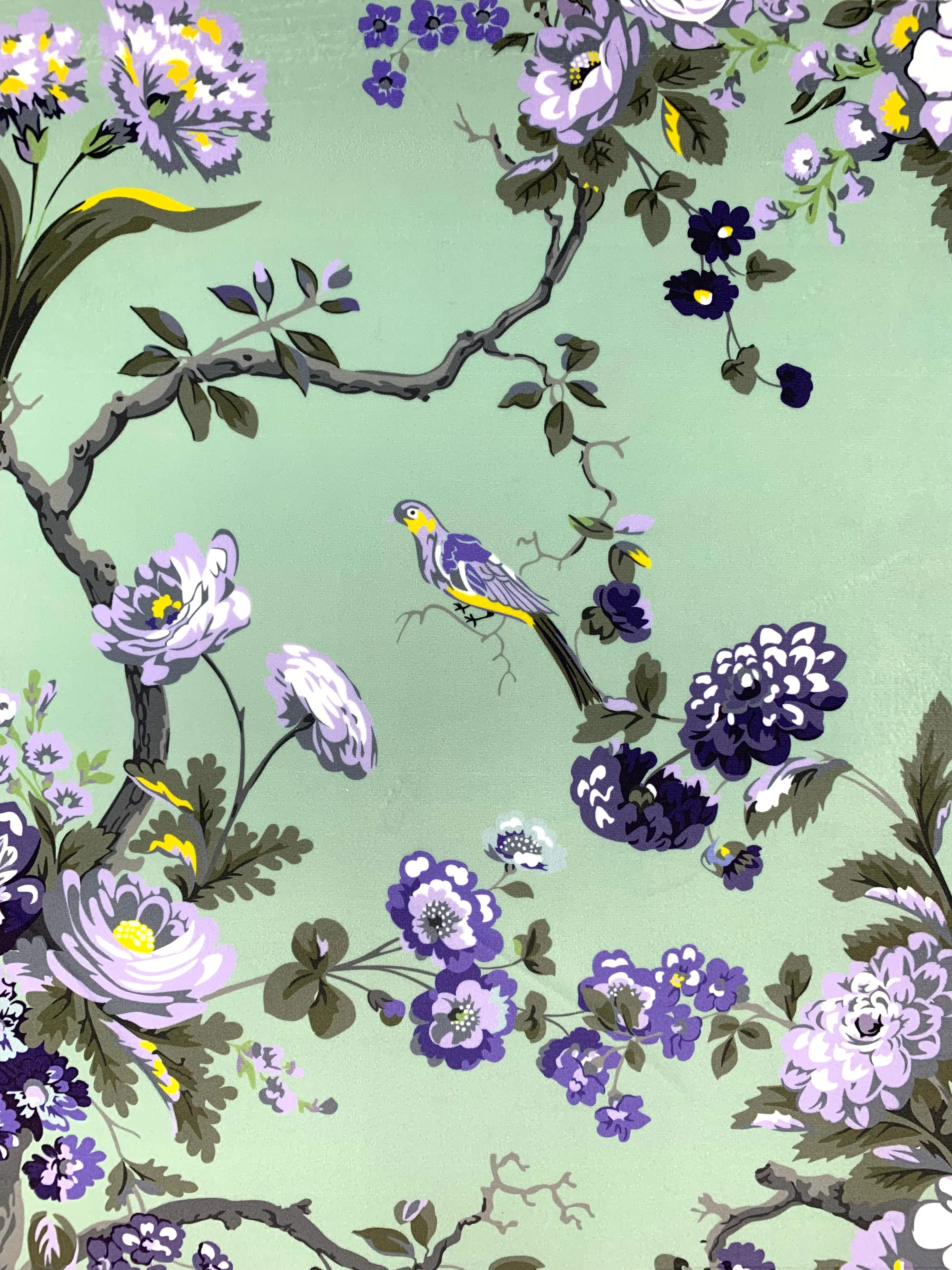 Bird Garden velvet