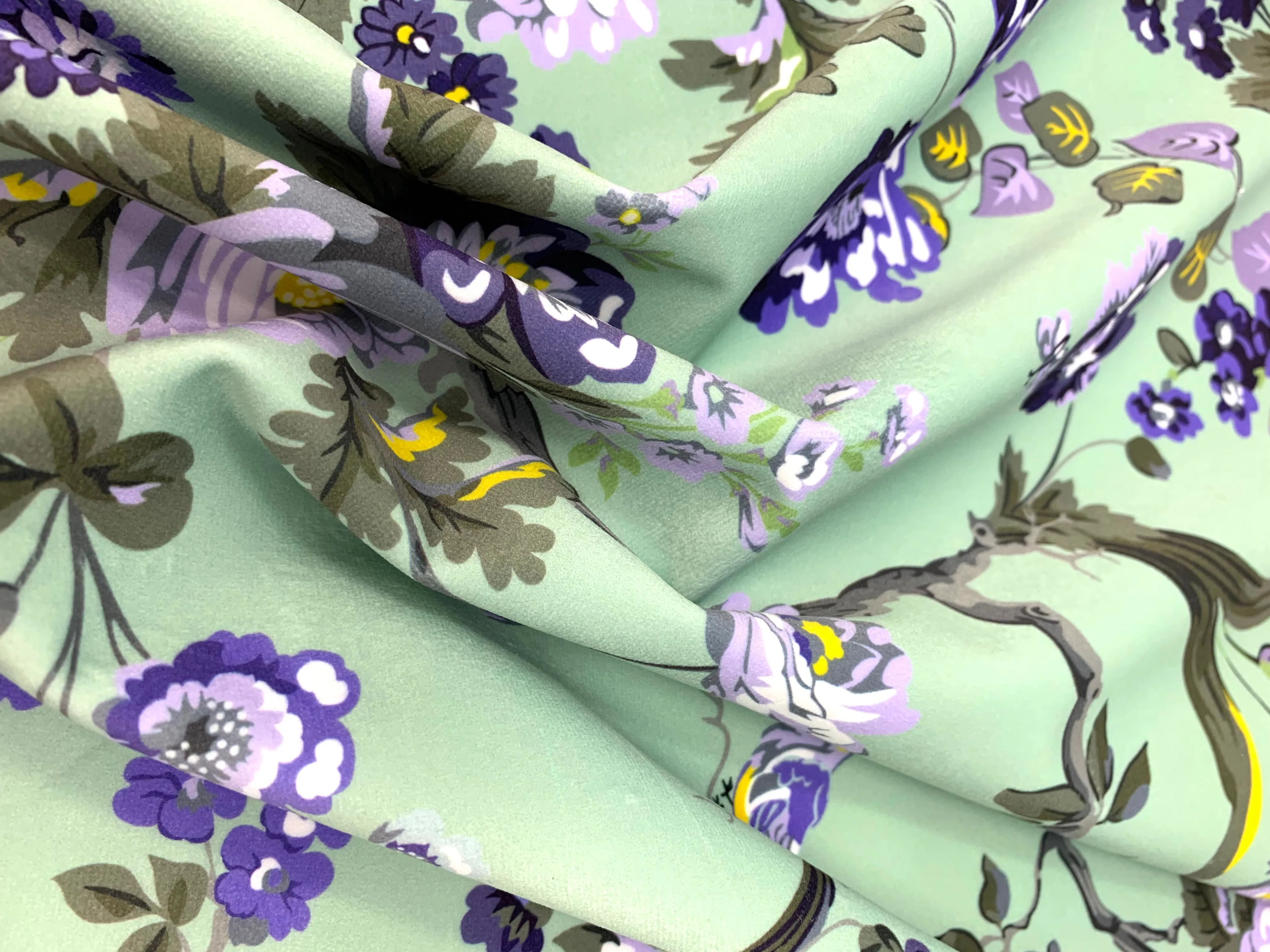 Bird Garden velvet