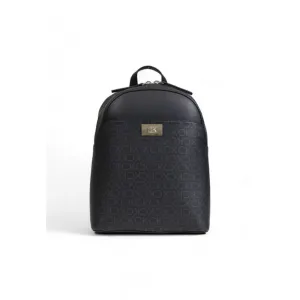 Black Recycled Polyester Backpack