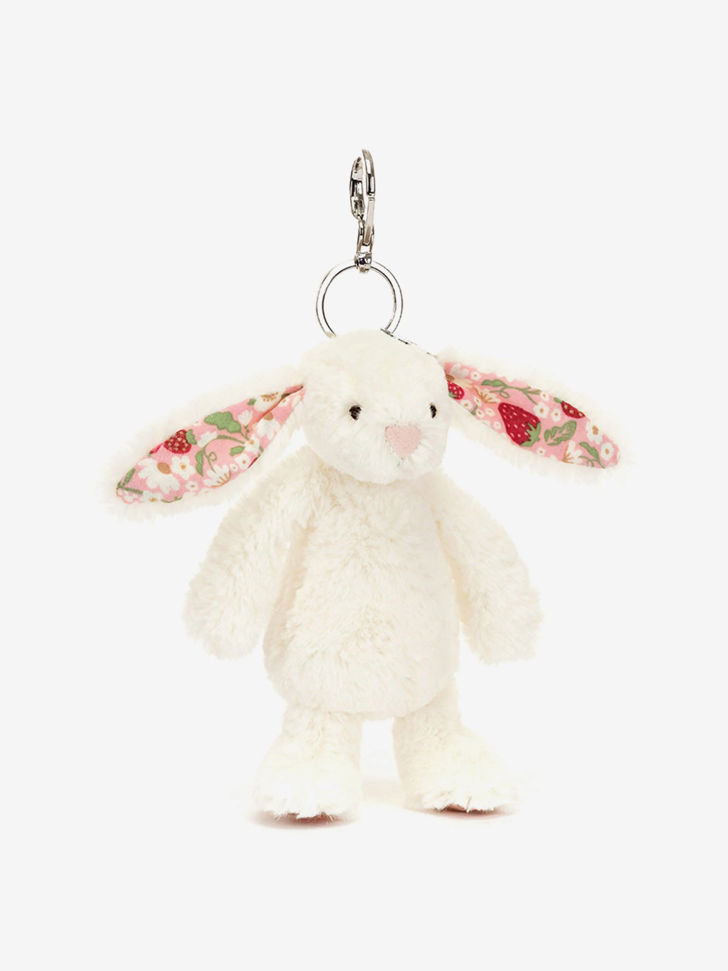 Blossom Bunny 'Berry' Bag Charm in Ivory (18cm)