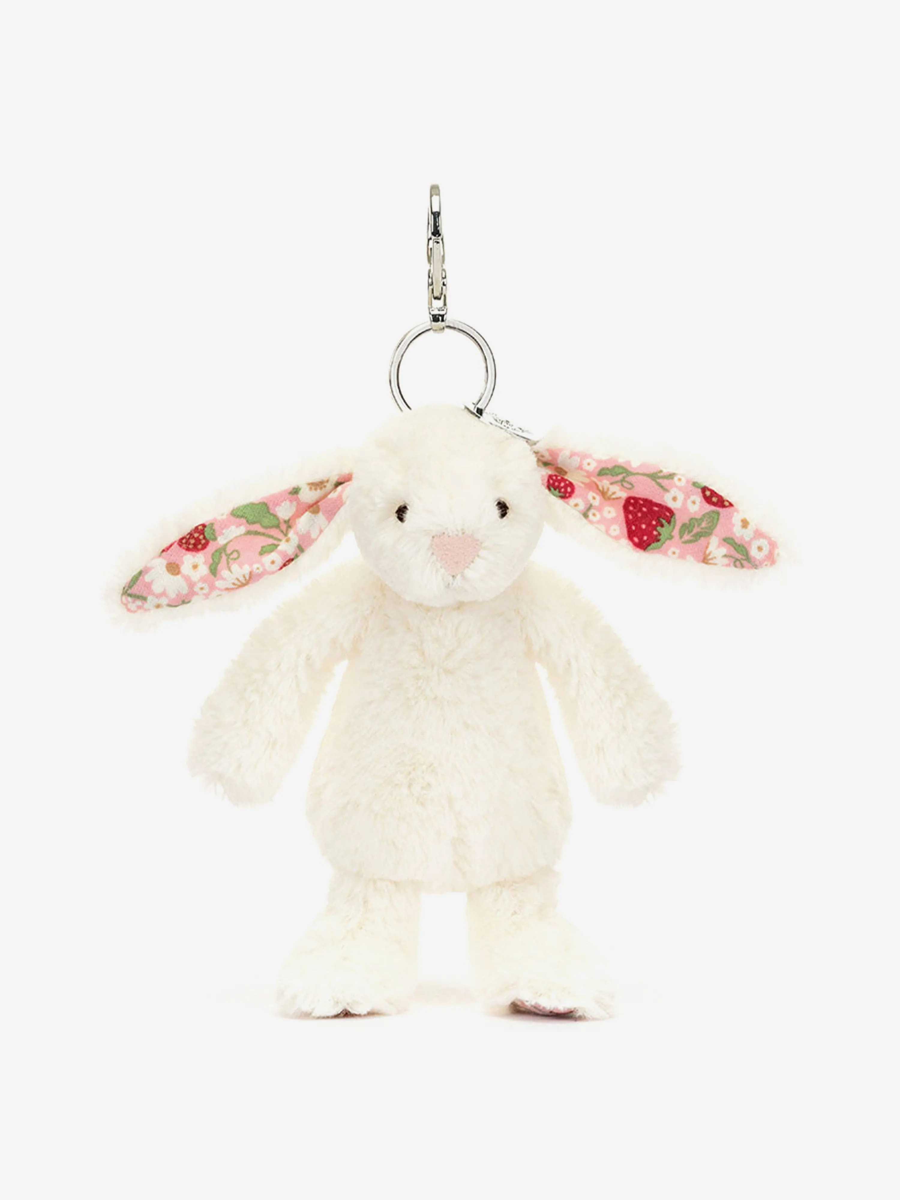 Blossom Bunny 'Berry' Bag Charm in Ivory (18cm)