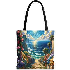 Blossoming Beachway Tote Bag