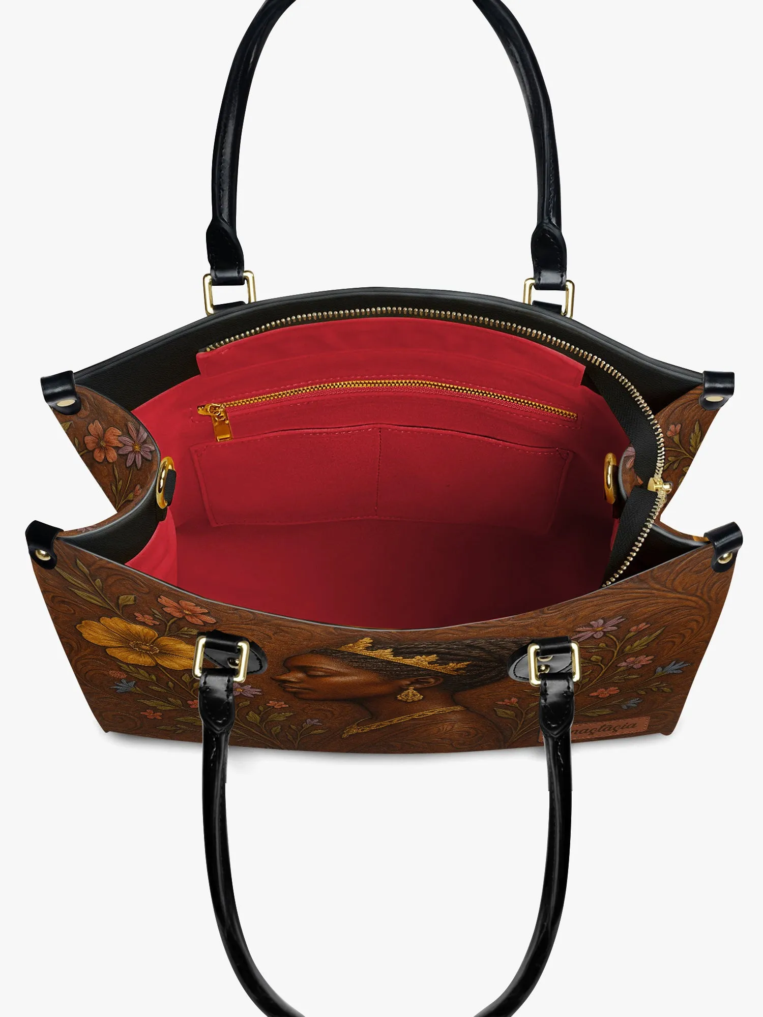 Blossoming Elegance Premium Leather Handbag