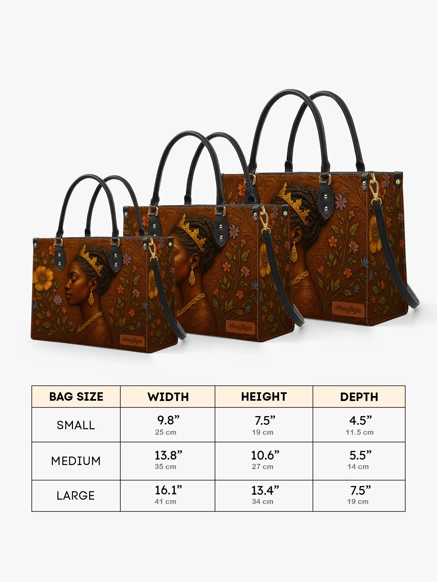 Blossoming Elegance Premium Leather Handbag
