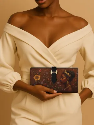 Blossoming Elegance Tab Closure Wallet