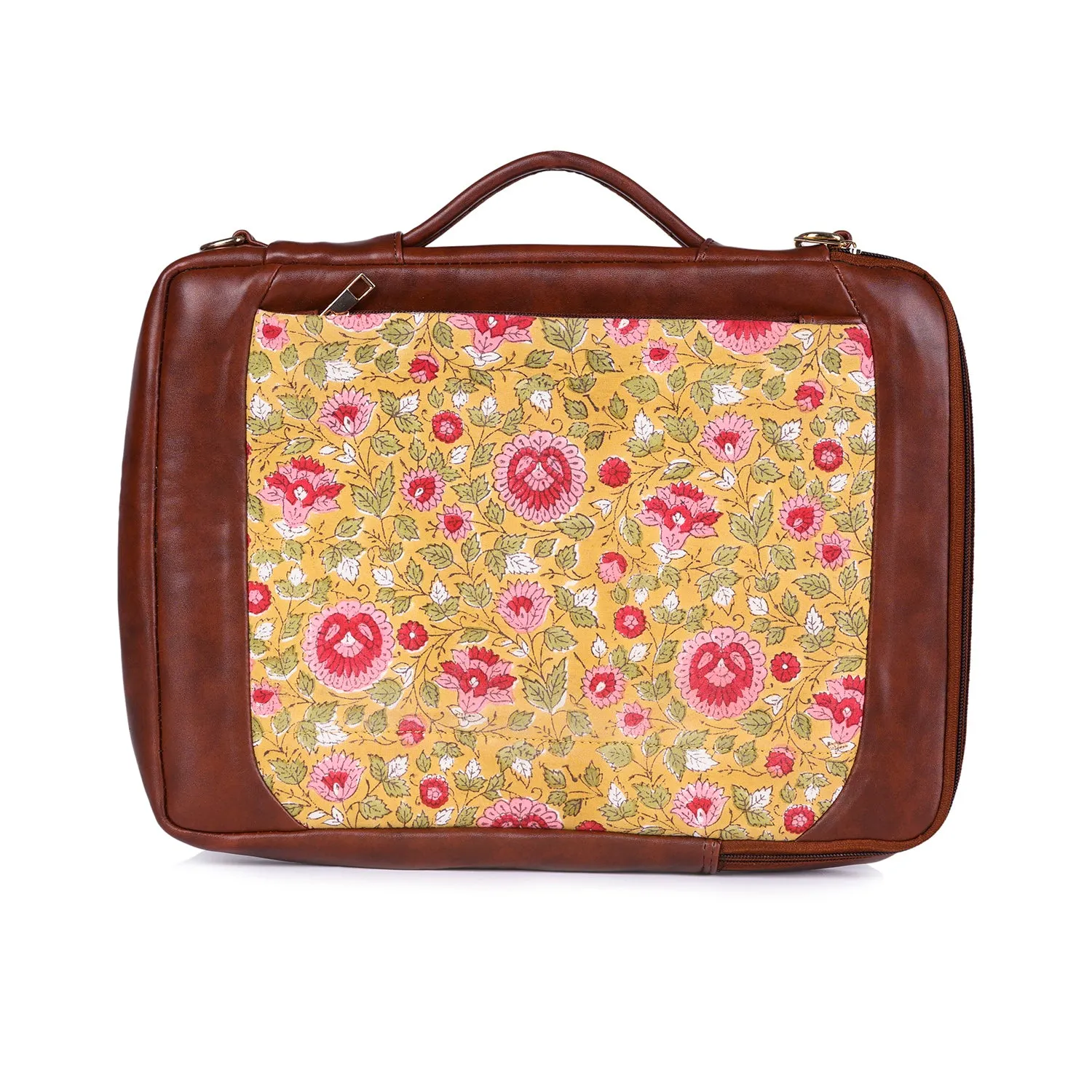 BLOSSOMING ROSES IN BASANT LAPTOP SLEEVE BAG 13″