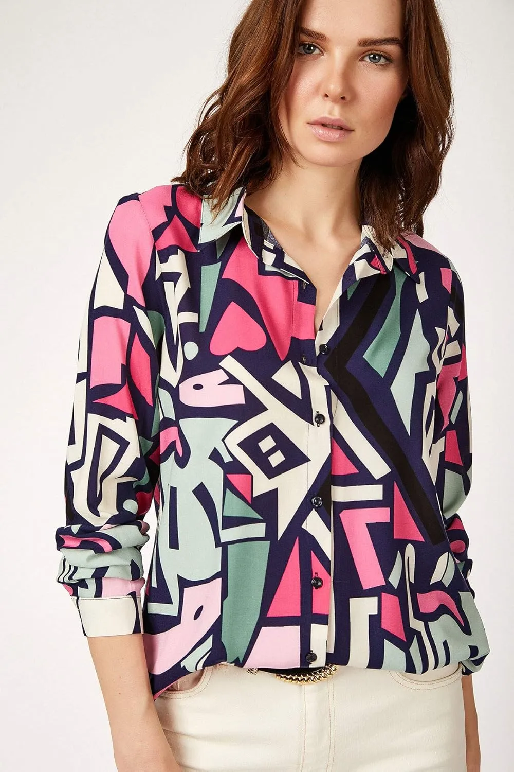 Blouses for Women Fashion, Long Sleeve Button Down Shirts Dressy Casual Tops