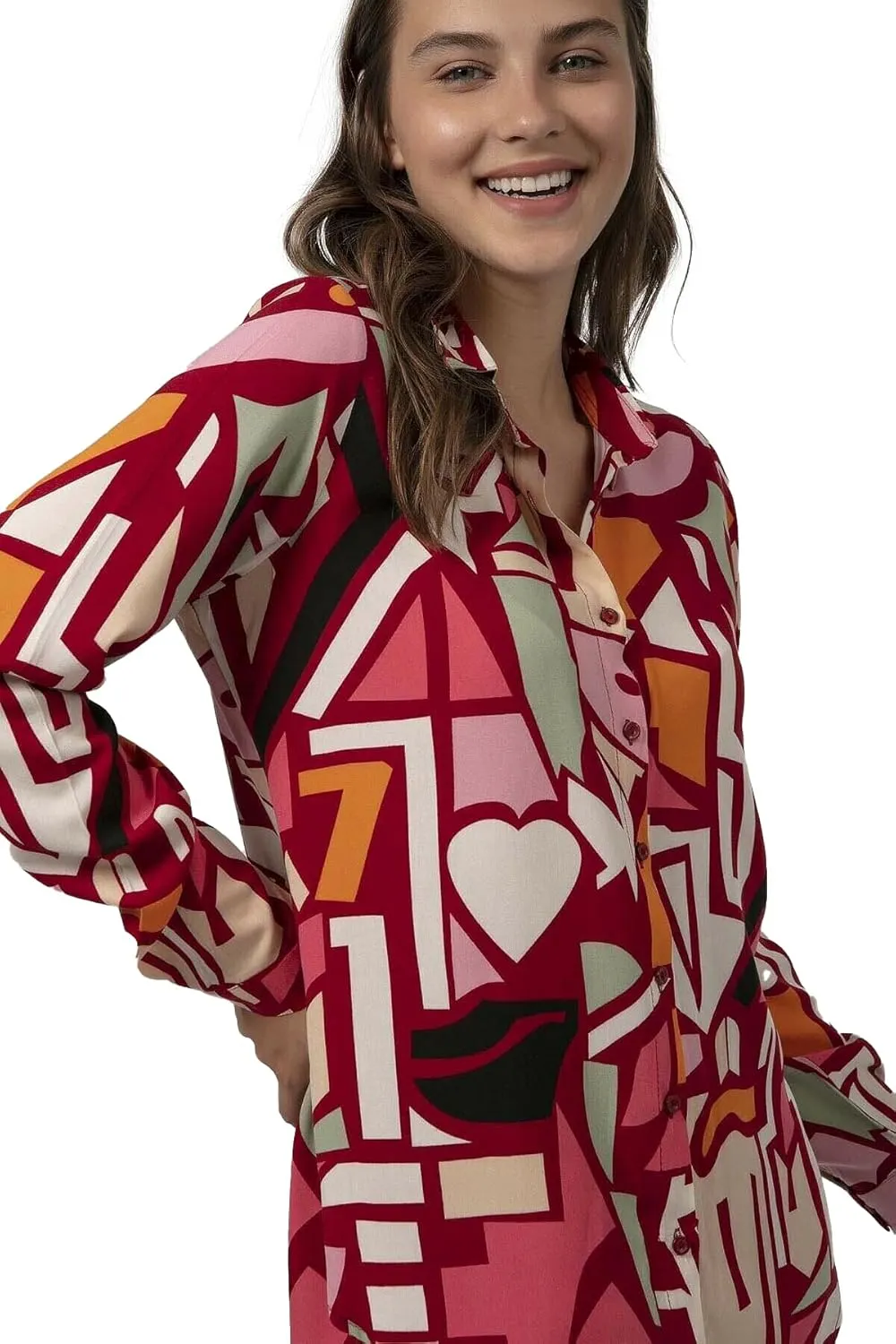 Blouses for Women Fashion, Long Sleeve Button Down Shirts Dressy Casual Tops
