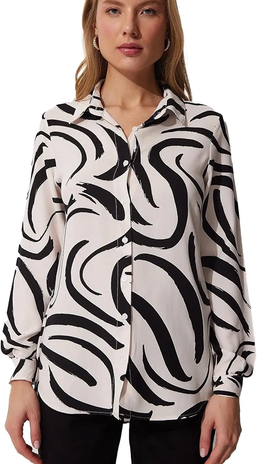 Blouses for Women Fashion, Long Sleeve Button Down Shirts Dressy Casual Tops