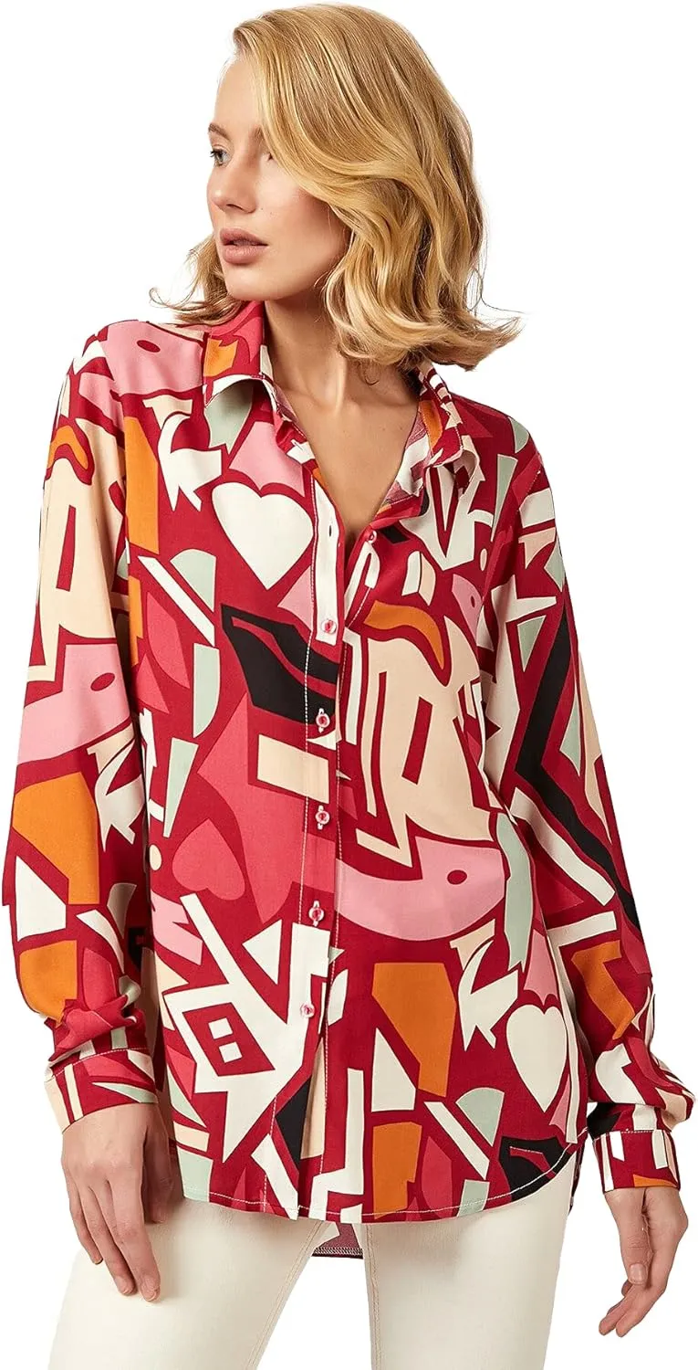 Blouses for Women Fashion, Long Sleeve Button Down Shirts Dressy Casual Tops