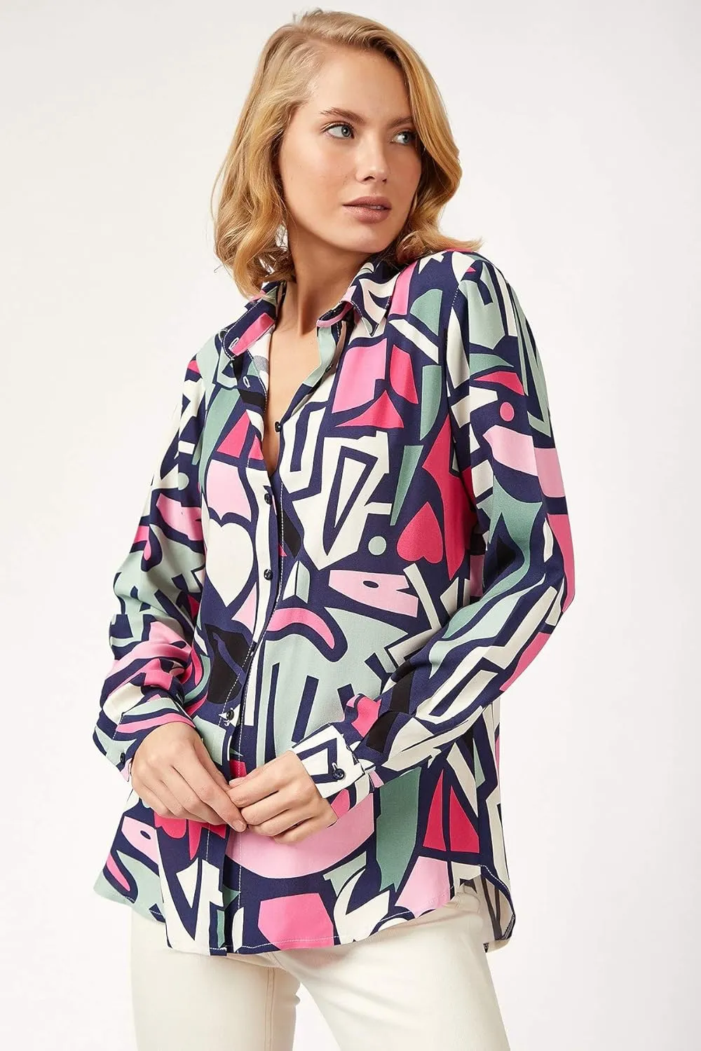 Blouses for Women Fashion, Long Sleeve Button Down Shirts Dressy Casual Tops