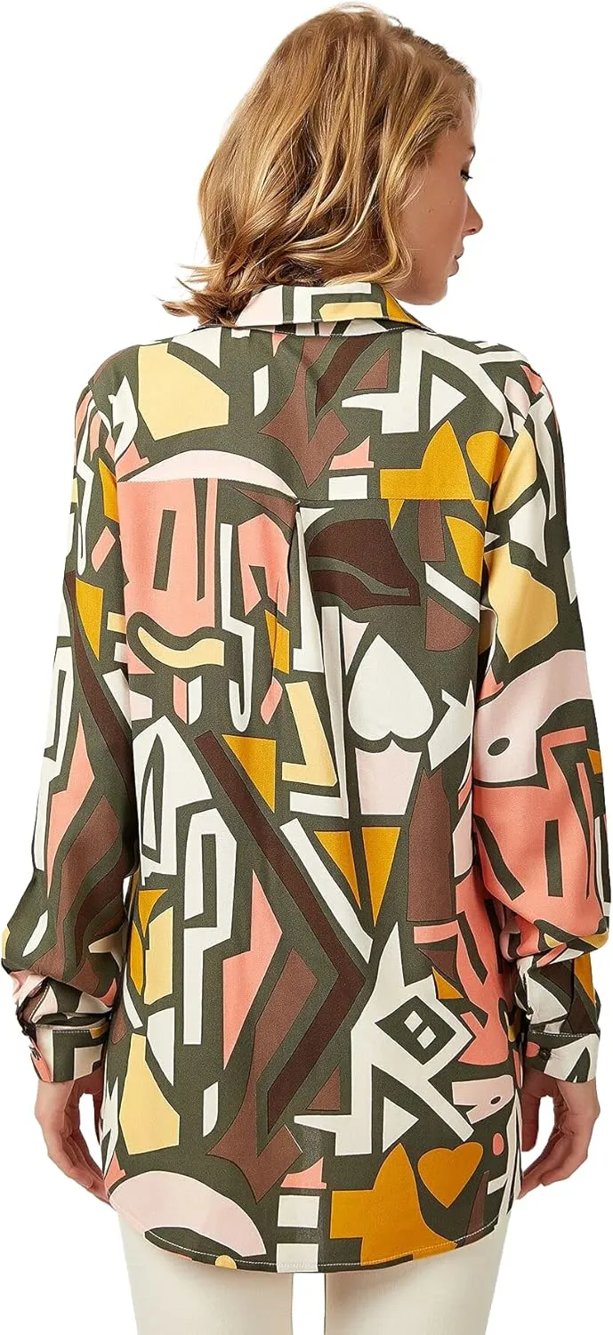 Blouses for Women Fashion, Long Sleeve Button Down Shirts Dressy Casual Tops
