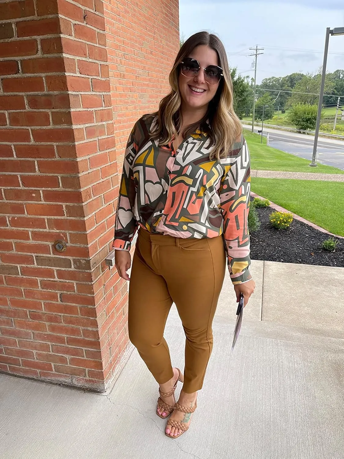 Blouses for Women Fashion, Long Sleeve Button Down Shirts Dressy Casual Tops