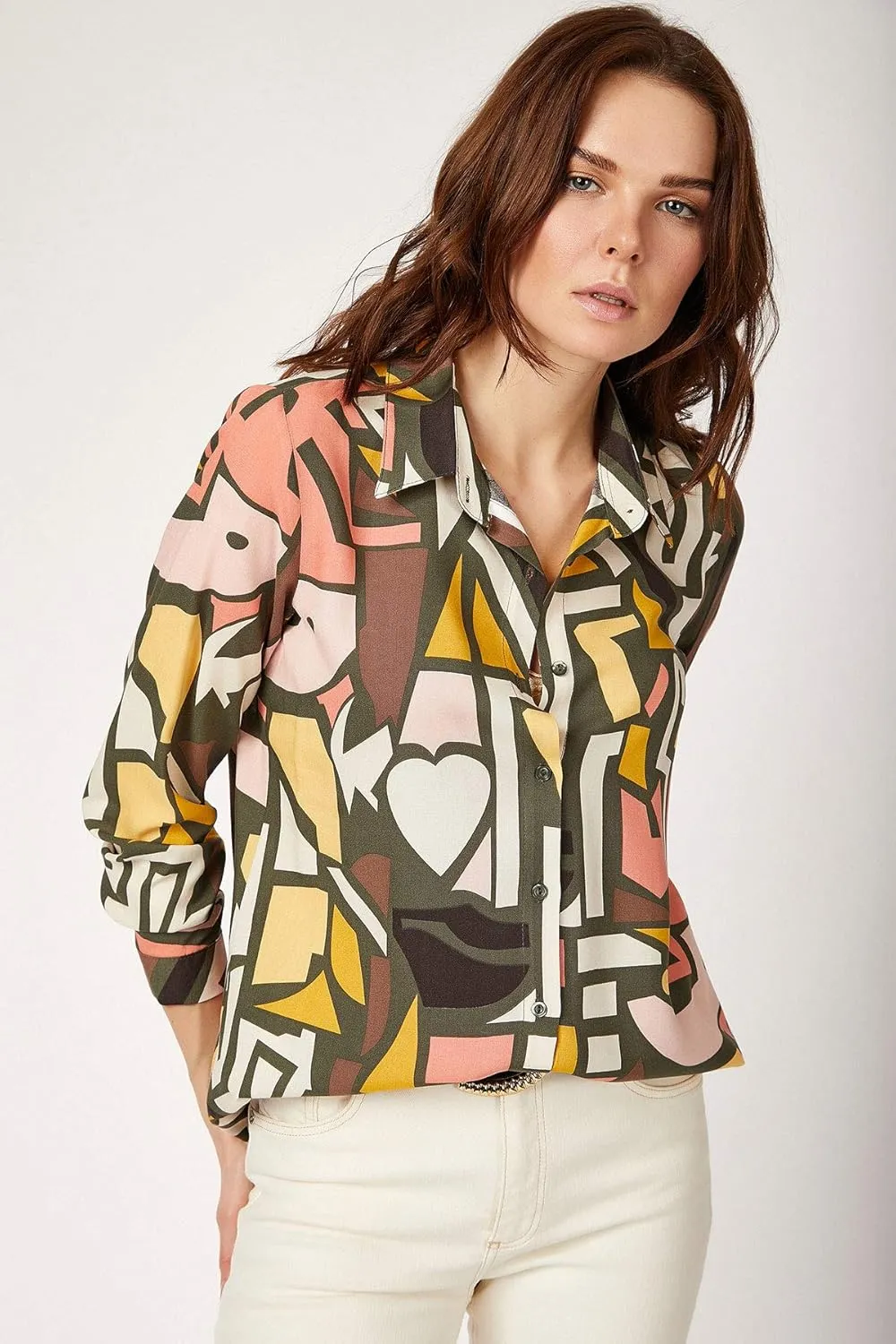Blouses for Women Fashion, Long Sleeve Button Down Shirts Dressy Casual Tops